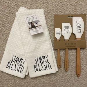 Rae Dunn Easter Spatulas and Tea Towels